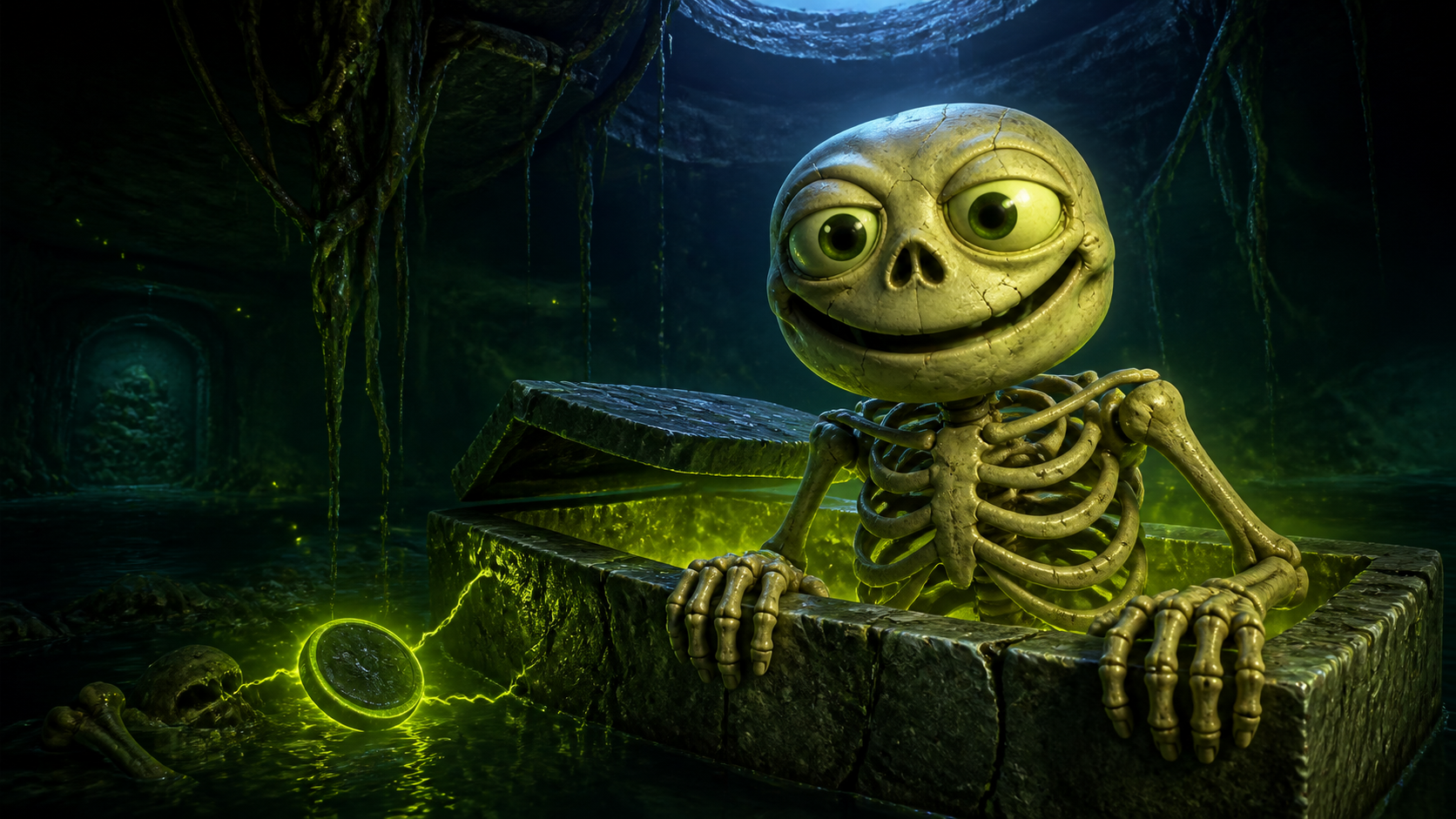 Dead Toad awakening from a radioactive crypt